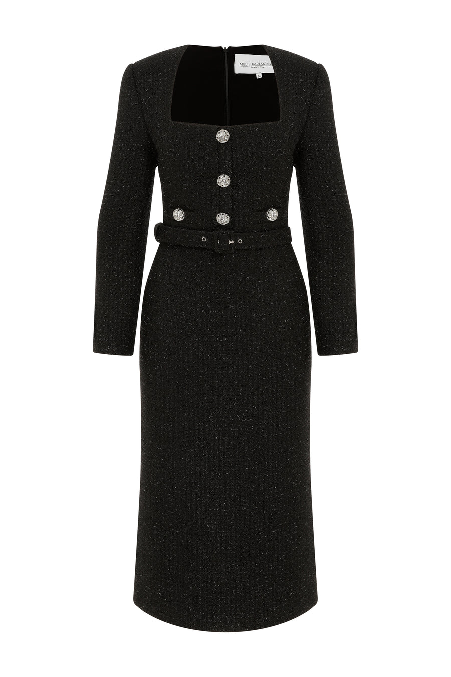 Lana Black Tweed Dress