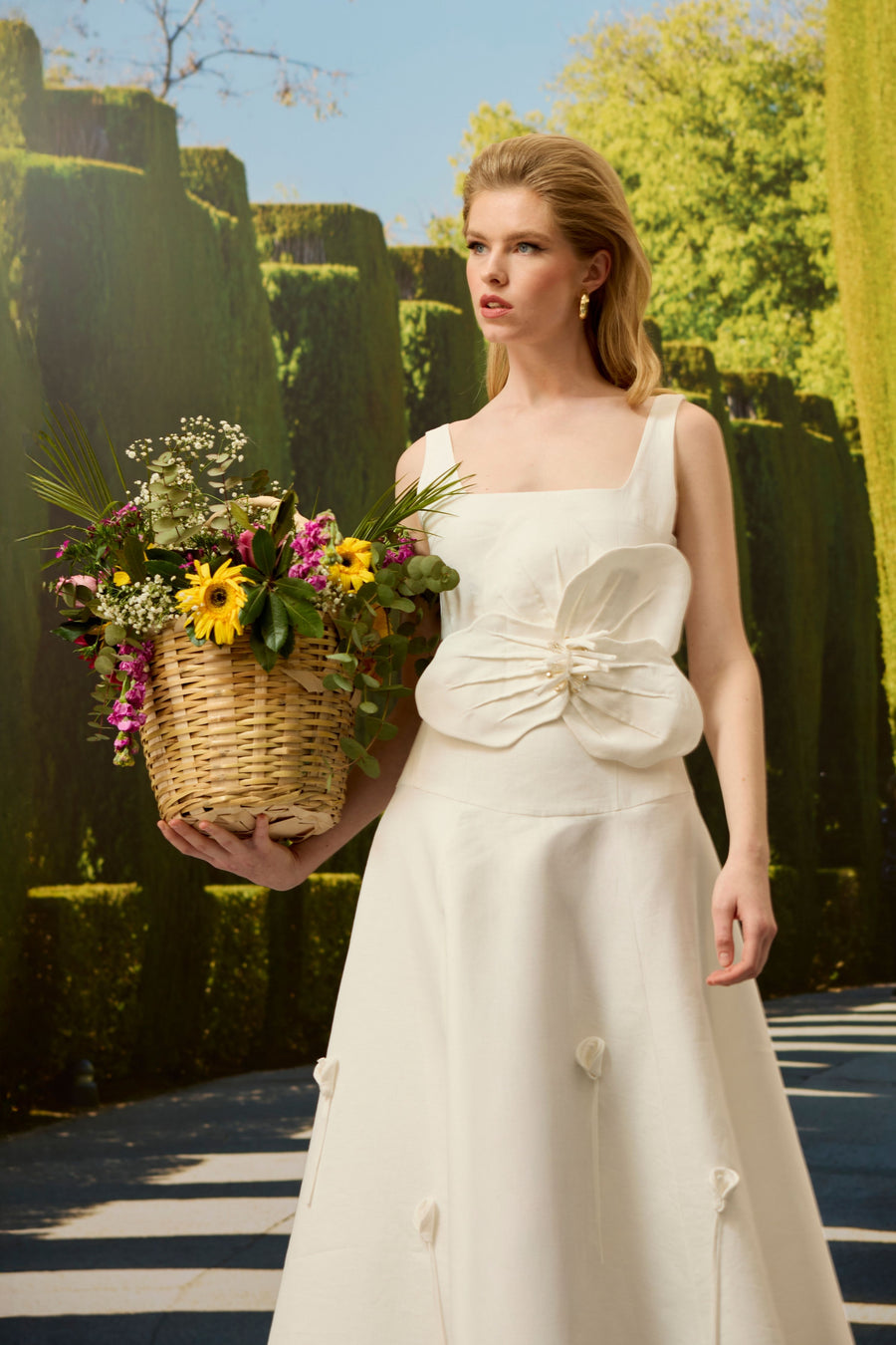 White Linen Dress