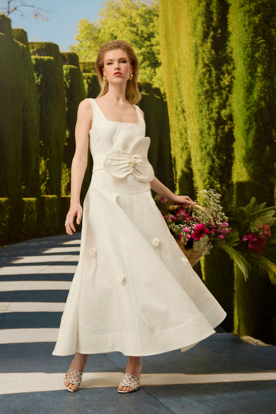 White Linen Dress