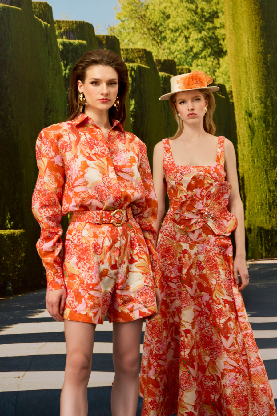 Orange Linen Dress