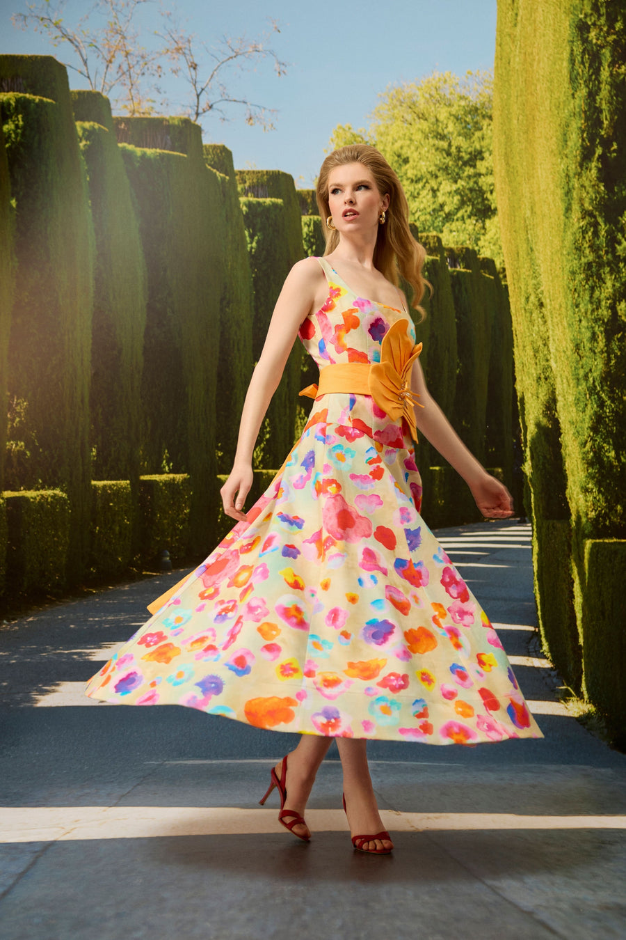 Watercolor Flower Dress
