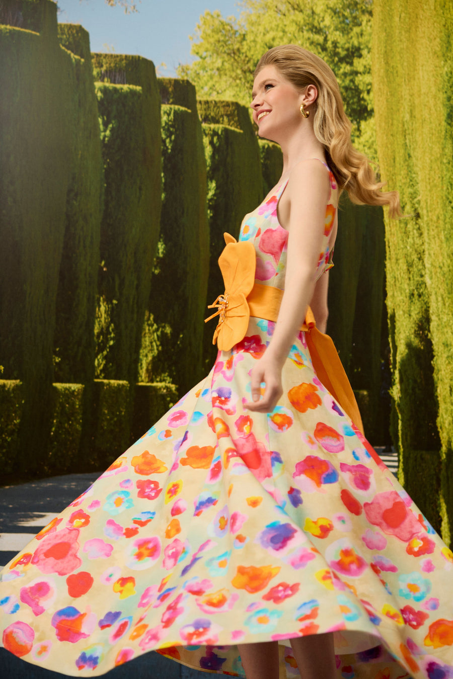 Watercolor Flower Dress
