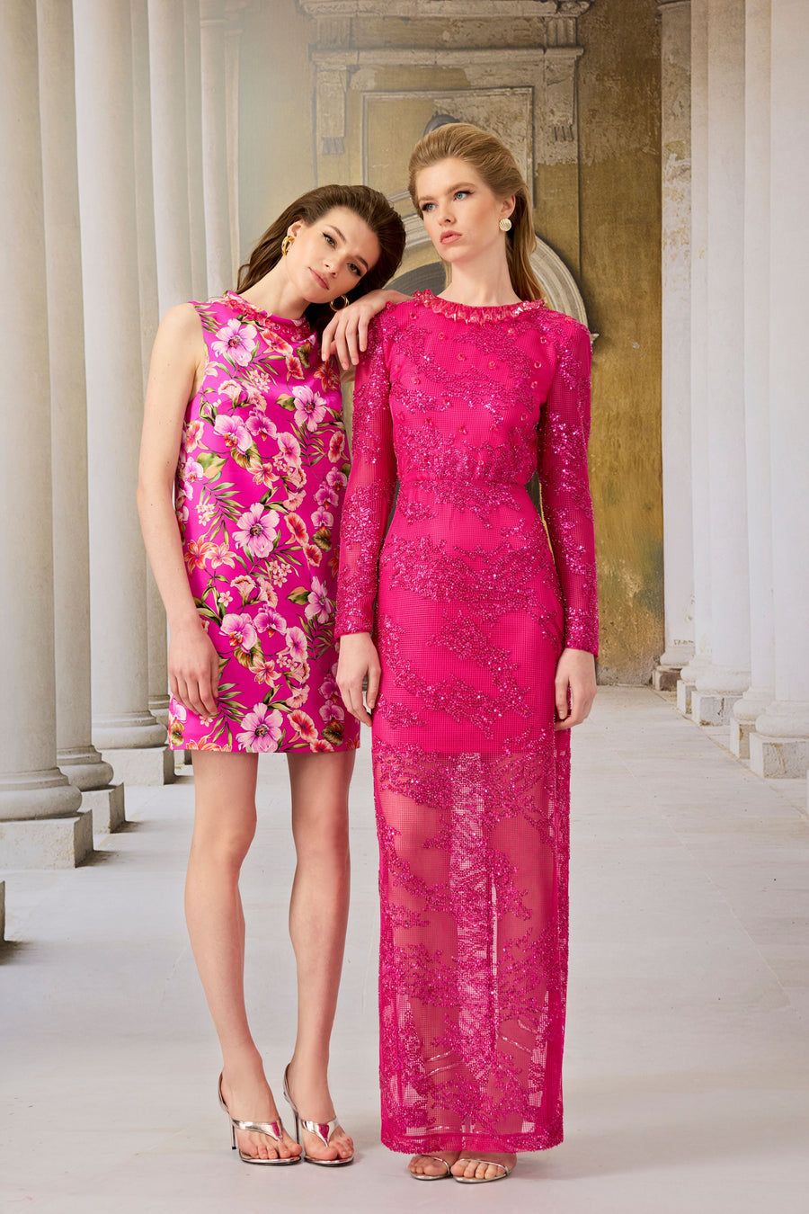 Flower Silk Dress