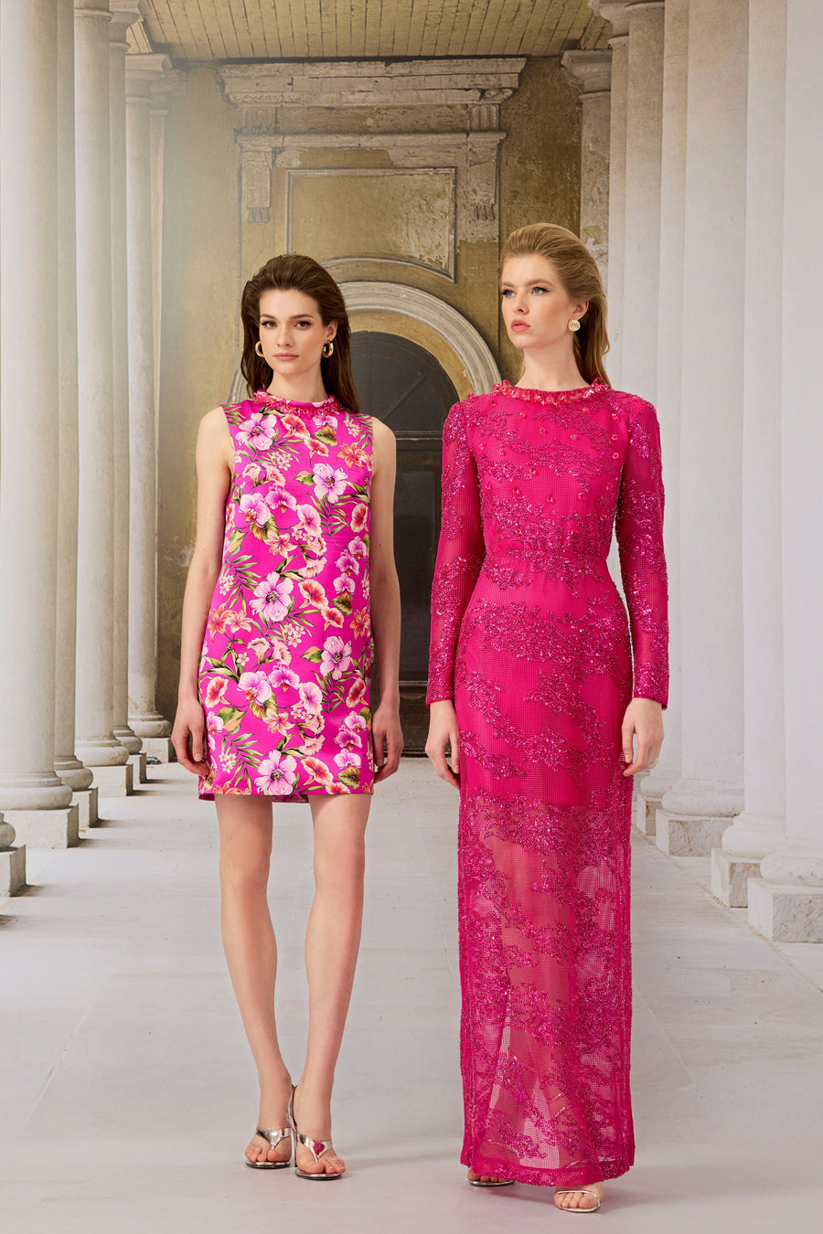 Fuchsia Lace Dress