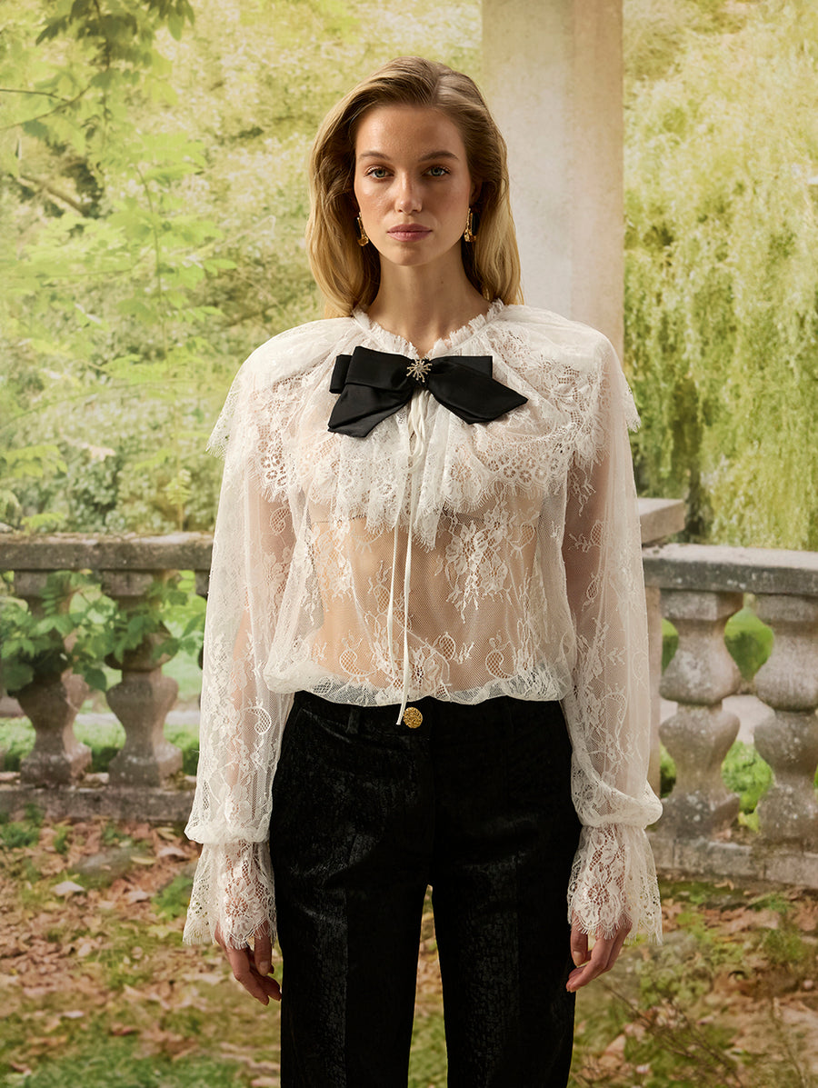 White Lace Blouse