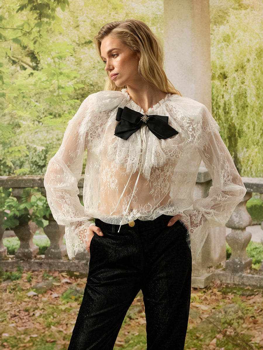 White Lace Blouse