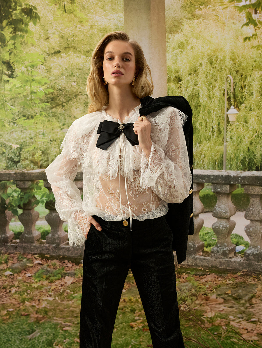 White Lace Blouse