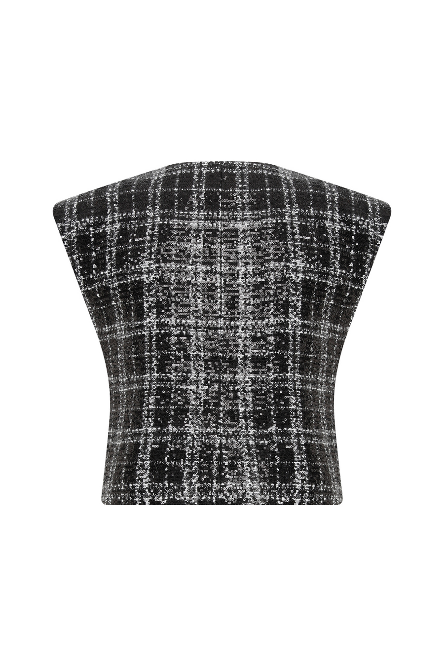Carrie Black Tweed Vest
