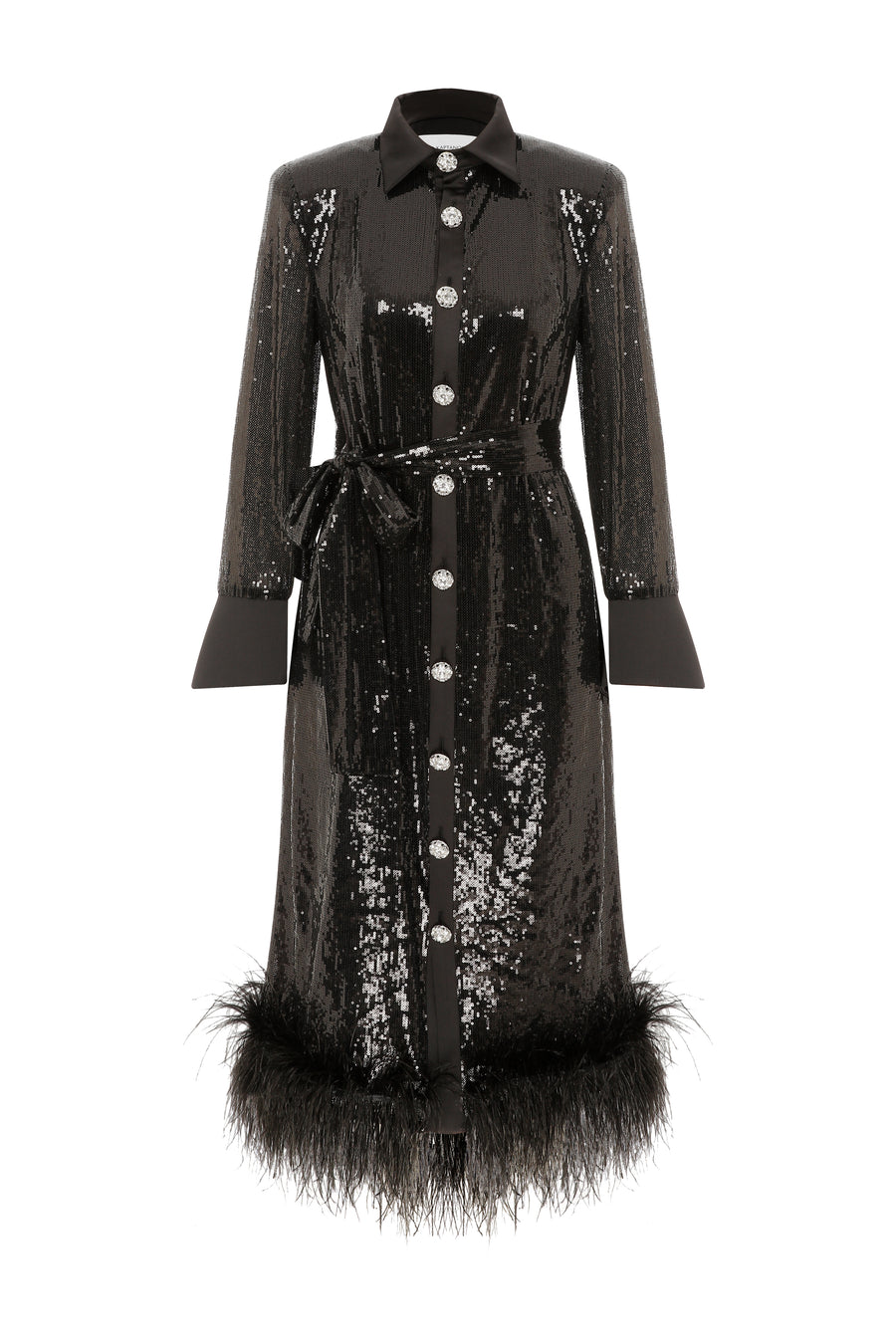 Dyla Black Sequin Dress